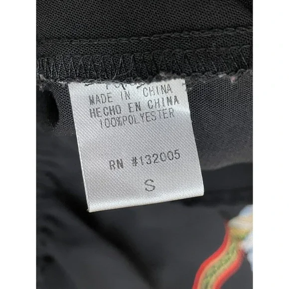 Free People Fleur du Jour Women's S Black Dress Mini Floral Embroidered Boho - Picture 10 of 11